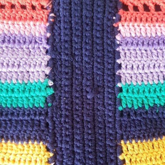 Farm Rio Anthropologie Dress XS Sweater Knit Mini Bohemian Southwestern Boho - Picture 16 of 16